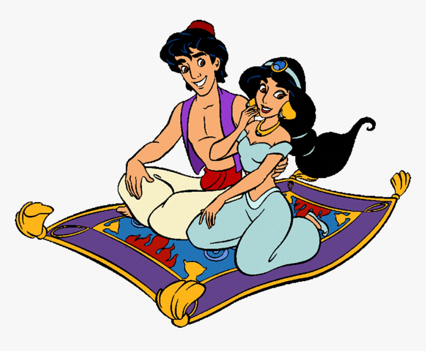 Princess Jasmine Clipart Disney"s Aladdin - Aladdin And Jasmine Clipart, HD Png Download, Free Download
