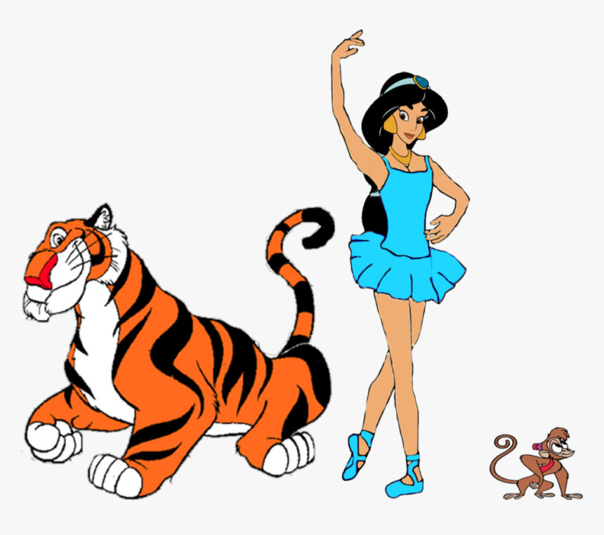 Princess Jasmine As A Ballerina By Darthraner83 - Princess Jasmine And Tiger, HD Png Download, Free Download