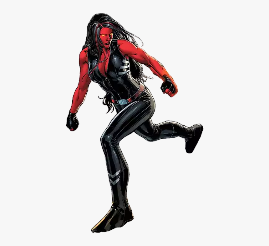 She Hulk Png Image Background - Red She Hulk Marvel Comics, Transparent Png, Free Download
