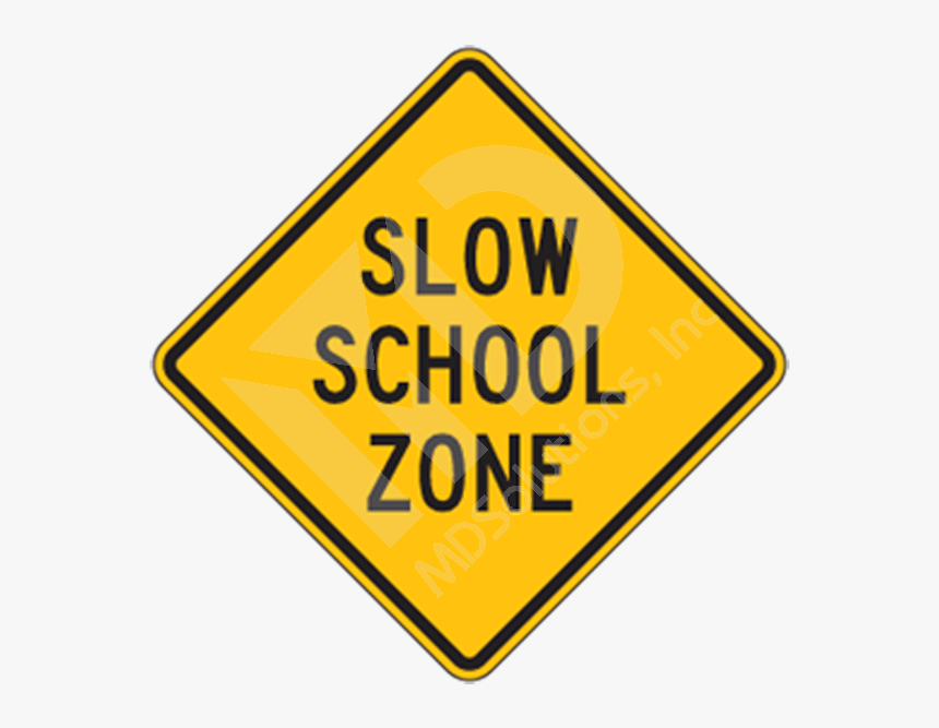 Picture Black And White Library S Slow Sign - Road Closed Sign Clip Art, HD Png Download, Free Download