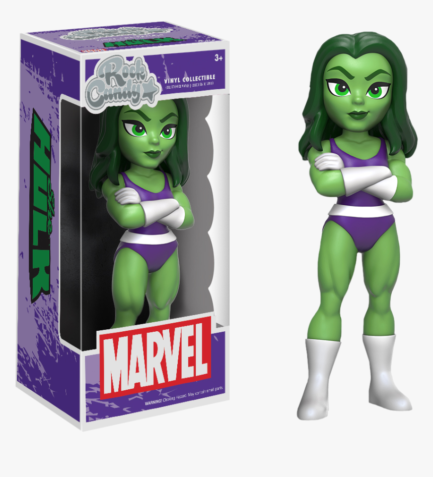She-hulk Rock Candy 5” Vinyl Figure - Funko Rock Candy Marvel, HD Png Download, Free Download