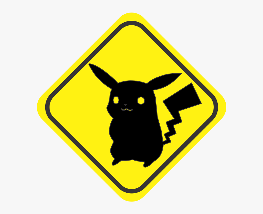 Road Sign For School , Png Download - Pikachu Sign, Transparent Png, Free Download