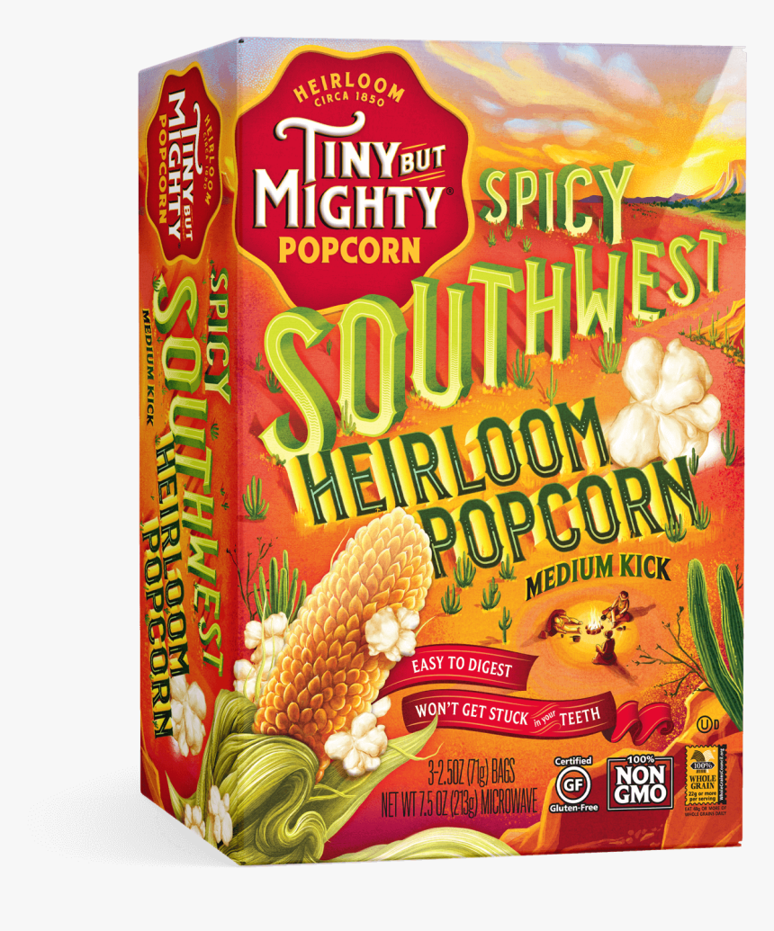 Product Microwave Spicy Southwest - Heirloom Popcorn Iowa, HD Png Download, Free Download