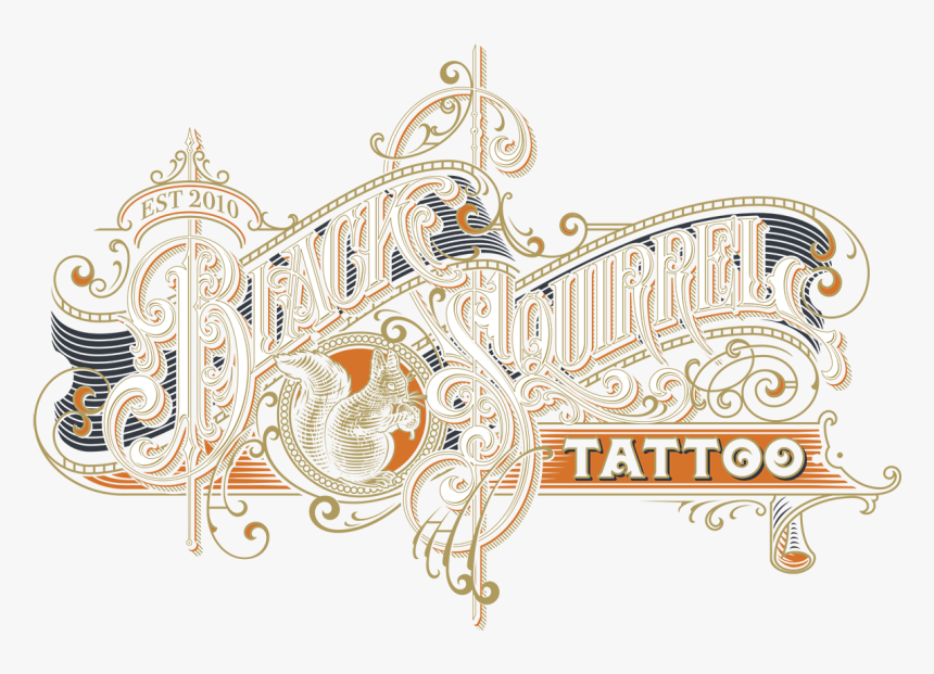Nebraska Black Squirrel Tattoo - Illustration, HD Png Download, Free Download