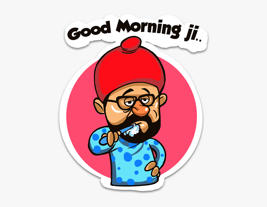 Good Morning Clipart Hike - Good Morning Cartoon Stickers, HD Png Download, Free Download