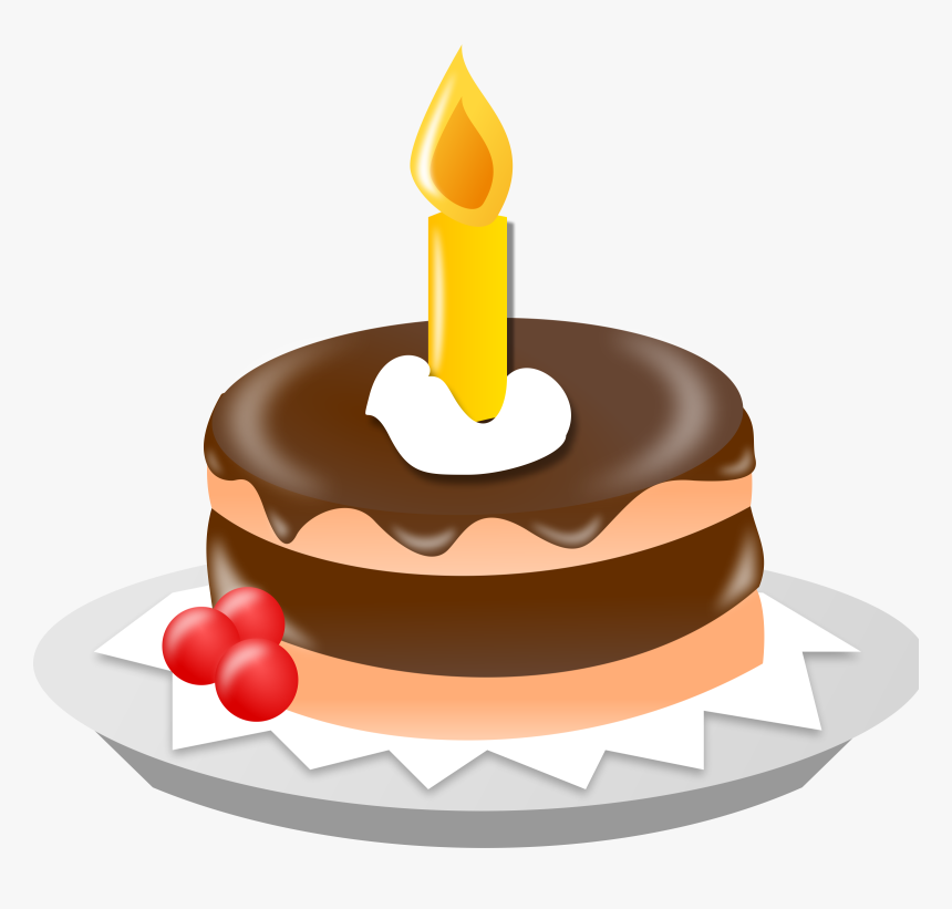 Happy Birthday Cake Clipart Free Vector - Birthday Cake Clip Art, HD Png Download, Free Download