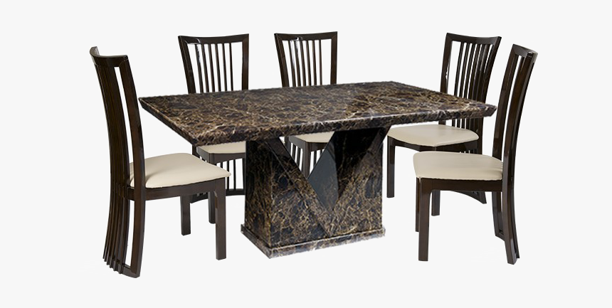 Dining Set Transparent Background - Marble Dining Table Set 6 Seater, HD Png Download, Free Download