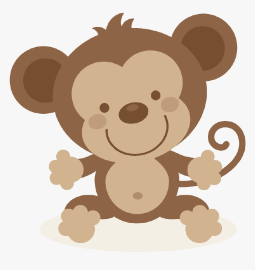 Cute Monkey Clipart Cute Monkey Svg File And Clipart - Cute Monkey Clipart Png, Transparent Png, Free Download