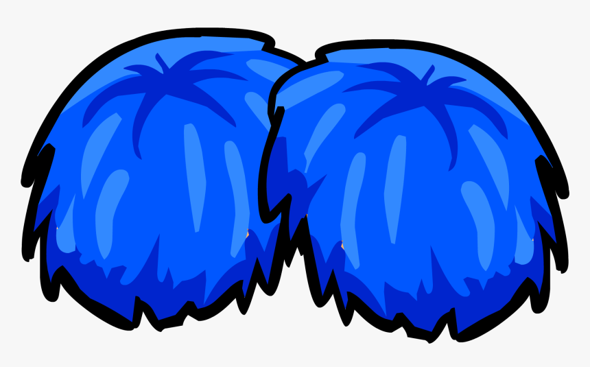 Cheer Megaphone Clipart Blue - Pom Pom Clipart Png, Transparent Png, Free Download