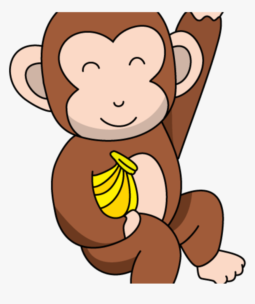 Cute Monkey Clipart Funny Monkey Clipart At Getdrawings - Transparent Monkey Clipart, HD Png Download, Free Download