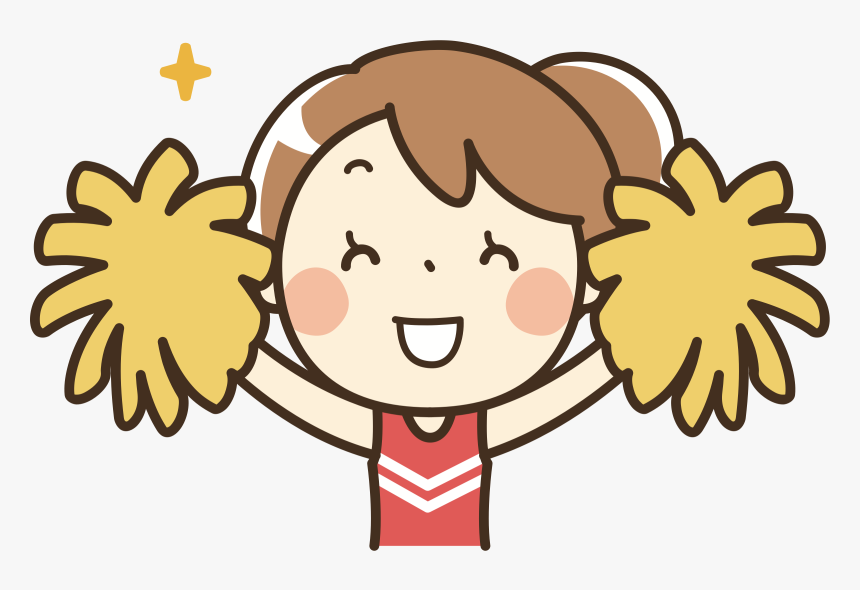 Transparent Cheer Megaphones Clipart - Cheerleader Cartoon Png, Png Download, Free Download