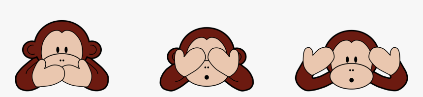 Three Wise Monkeys Clipart, HD Png Download, Free Download