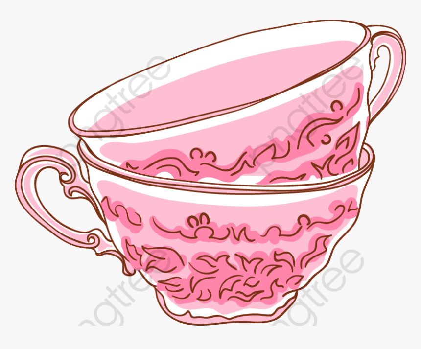 Pink Cute Cartoon Princess - Cartoon Tea Cup Png, Transparent Png, Free Download