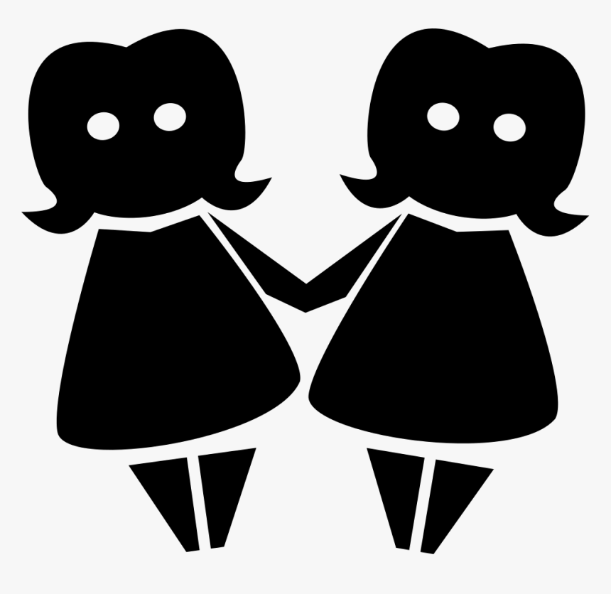 Gemini Female Twins Couple Symbol - Twin Icon Png, Transparent Png, Free Download