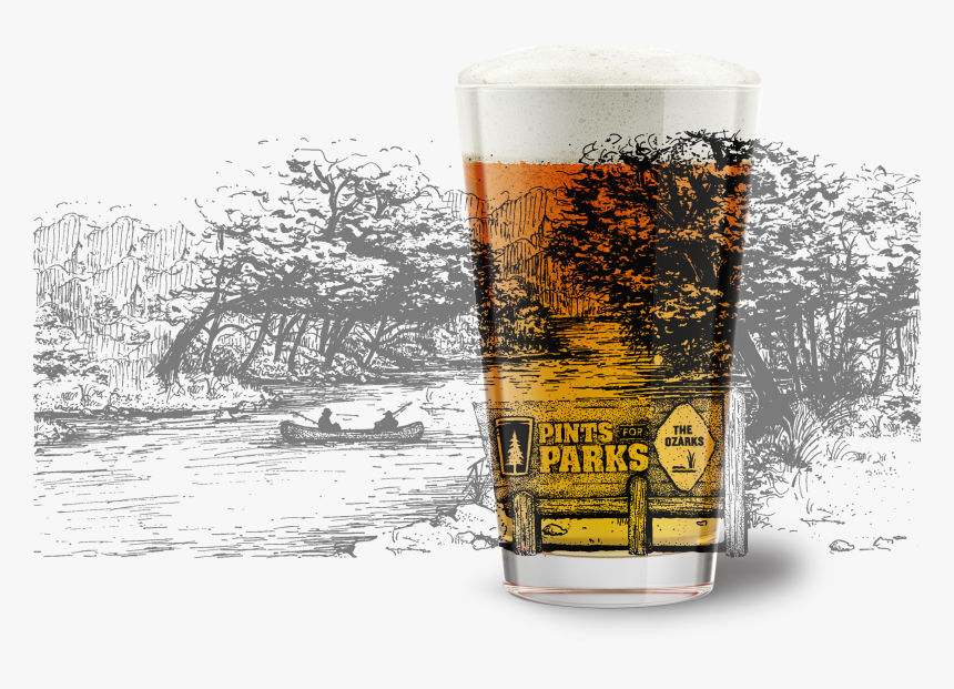 Pints For Parks Glass - Beer Glass, HD Png Download, Free Download