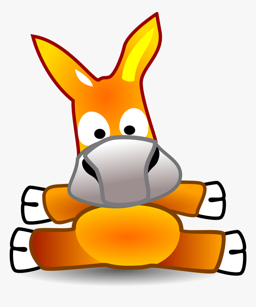 Cartoon Donkey Logo, HD Png Download, Free Download