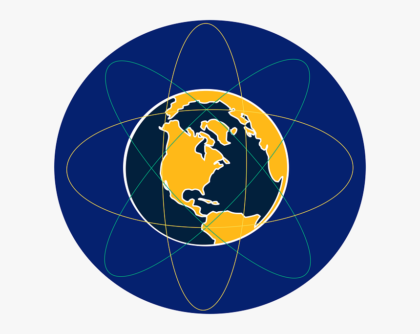 Earth, Atom, Globe - Transparent Globe Cartoon, HD Png Download, Free Download