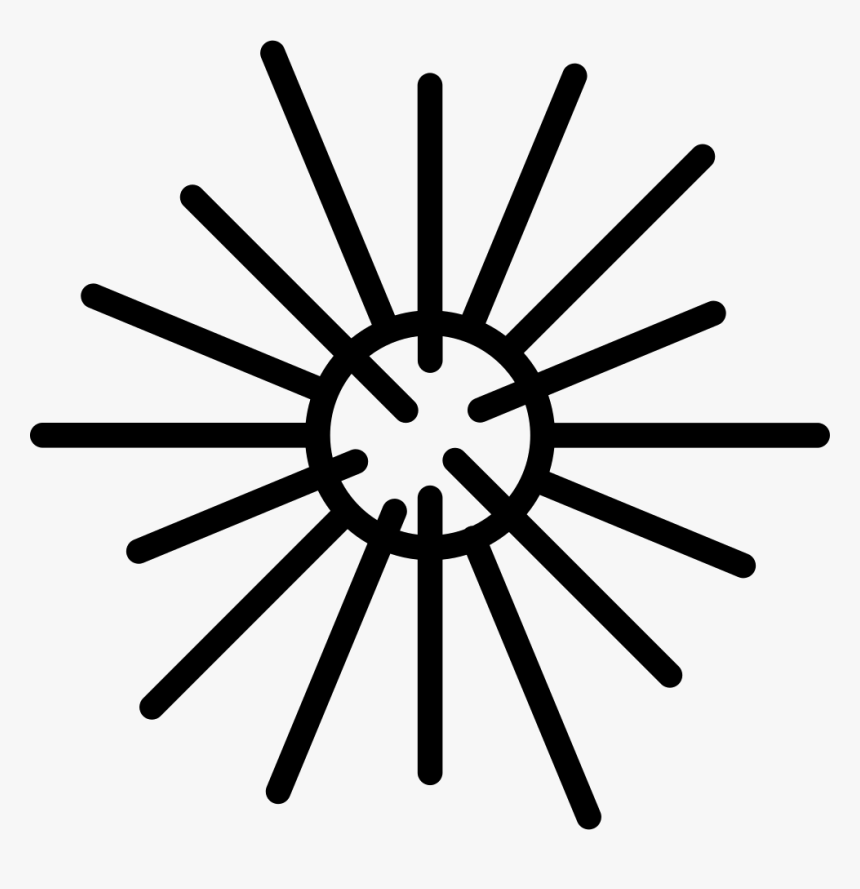 Sea Urchin - Daisy Outline Png, Transparent Png, Free Download