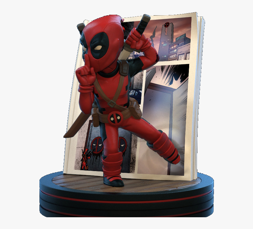 Transparent Deadpool Title Png - Deadpool 4d Q Fig Diorama, Png Download, Free Download