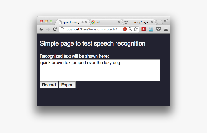 Speech Recognition With Javascript, Websockets And - Jquery Don T Show Me Again Popup, HD Png Download, Free Download