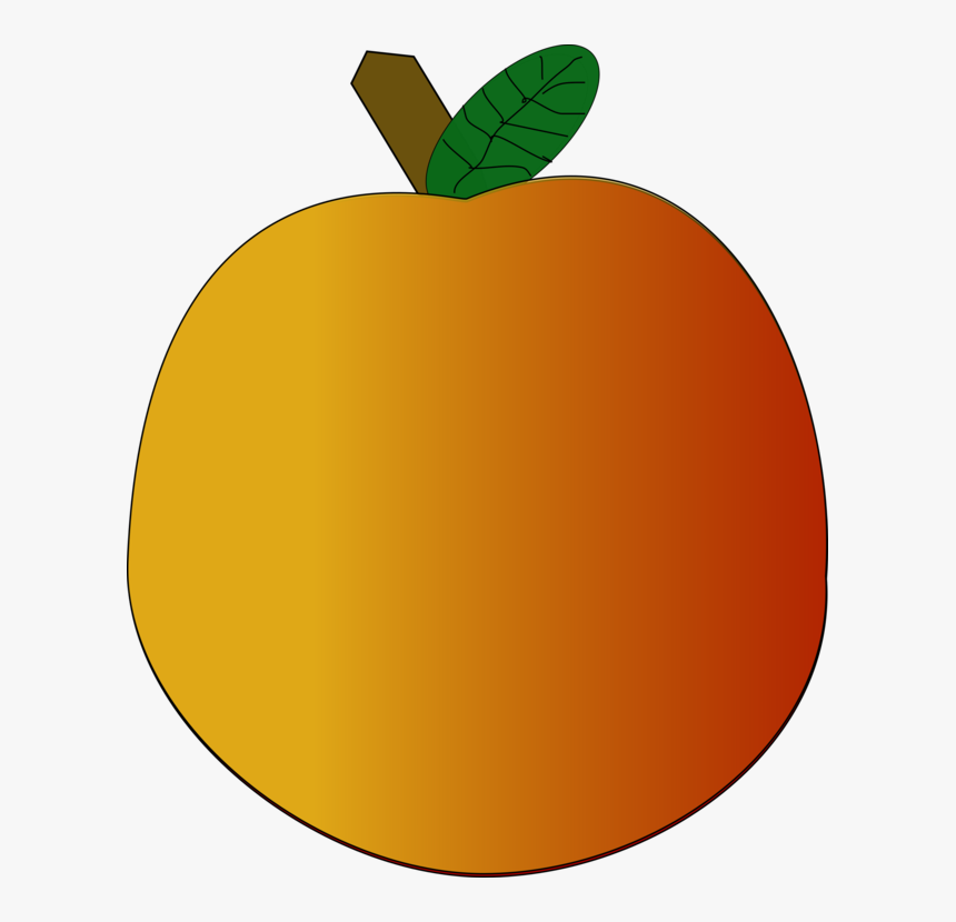 Plant,leaf,apple - Orange Apple Clipart, HD Png Download, Free Download