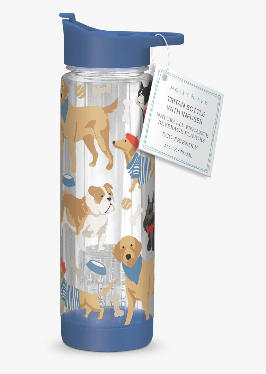 Dog Show Flavor Infuser Water Bottle - Golden Retriever, HD Png Download, Free Download