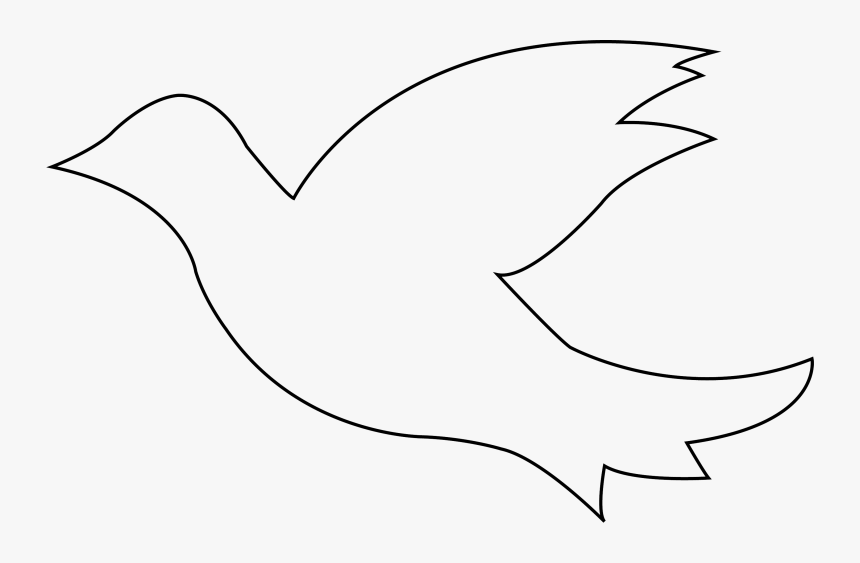 Dove Outline Clipart, HD Png Download, Free Download