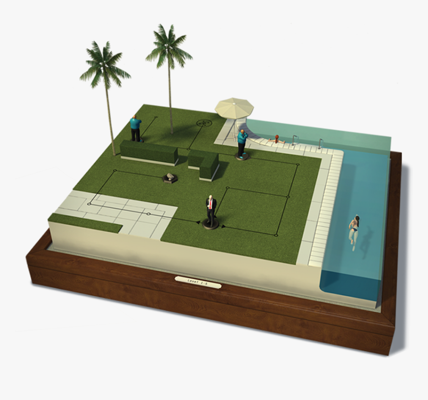 Hitman Go Game Board - Hitman Go, HD Png Download, Free Download