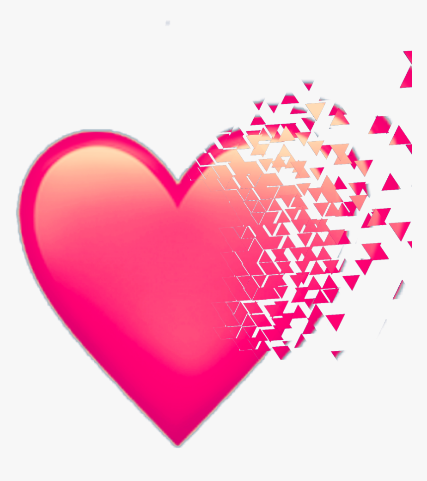 Coeur Sticker - Heart - Czarne Serce Emoji Iphone, HD Png Download, Free Download