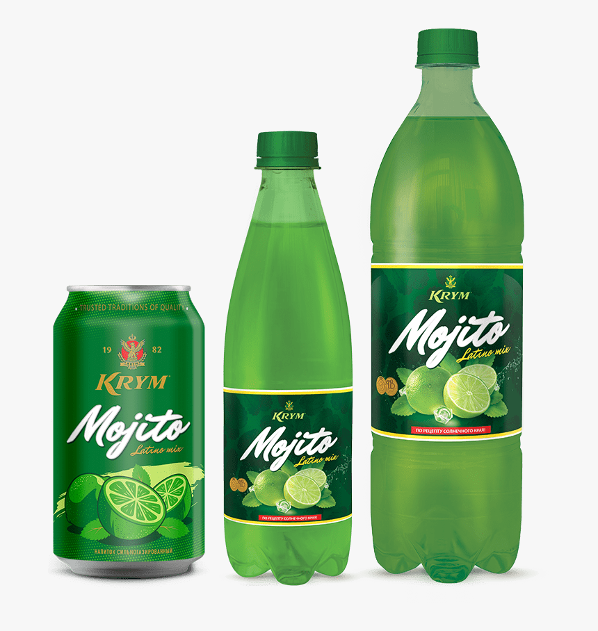«mojito» Sparkling Drink - Glass Bottle, HD Png Download, Free Download