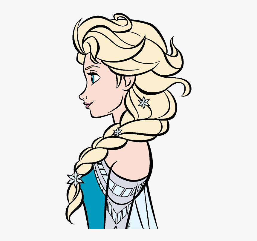 Frozen Clip Art Disney Clip Art Galore - Drawing Elsa Side View, HD Png Dow...