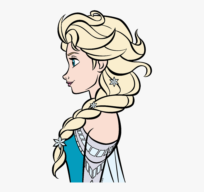 Frozen Clip Art Disney Clip Art Galore - Drawing Elsa Side View, HD Png Download, Free Download