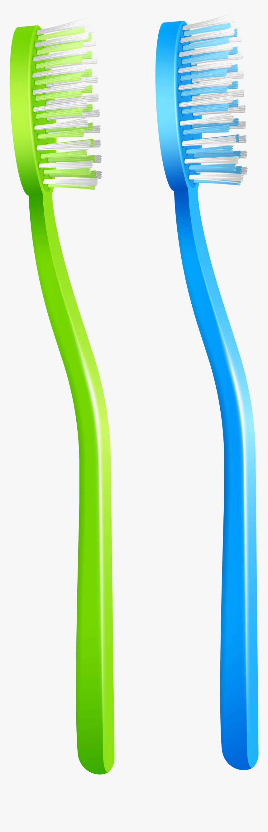 Green Blue Toothbrush Png Clip Art - Blue And Green Toothbrush, Transparent Png, Free Download