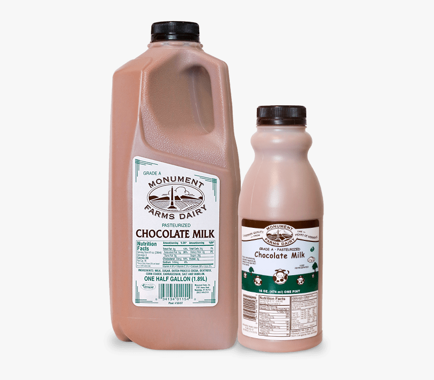 A Pint And Half Gallon Of Monument Farms Whole Local - Bottle, HD Png Download, Free Download