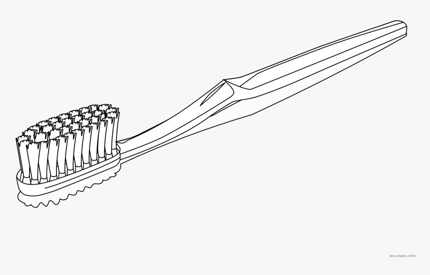 Download Hd Outline Png - Brush Clipart Black And White, Transparent Png, Free Download