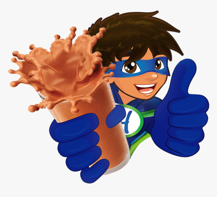 Choco-character - Superhero Chocolate Milk, HD Png Download, Free Download