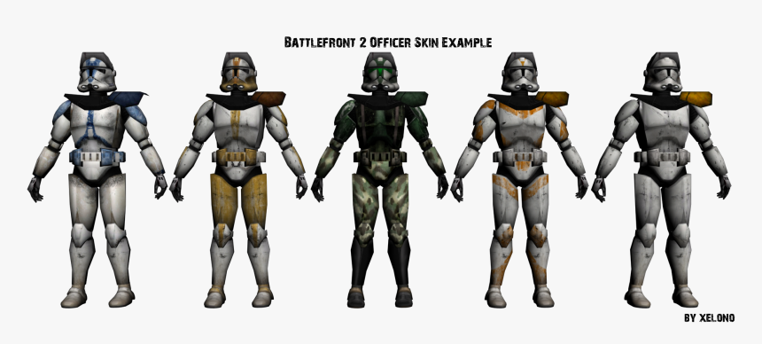Battlefront 2 Clone Officer Skins, HD Png Download, Free Download