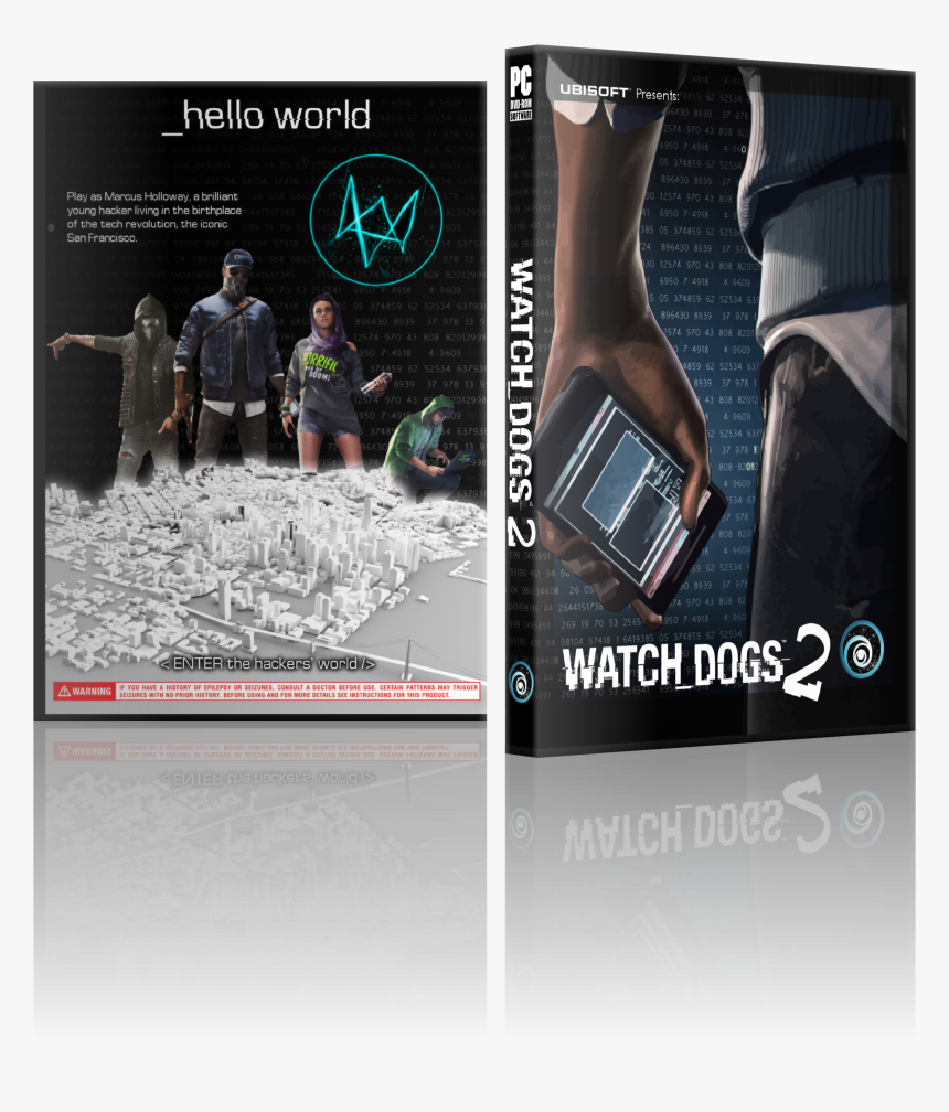 Watch Dogs 2 Box Cover - Watch Dogs 2 Pc Box, HD Png Download, Free Download