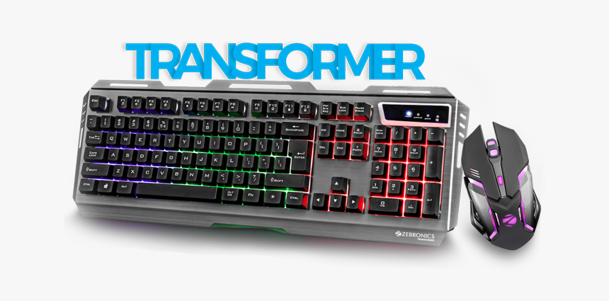 Zebronics Transformer Keyboard And Mouse, HD Png Download, Free Download