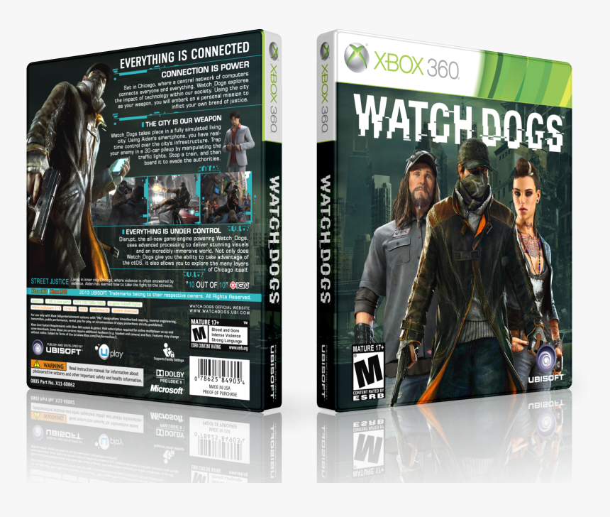 Watch Dogs Box Cover - Xbox 360 Cover Watch Dogs, HD Png Download, Free Download