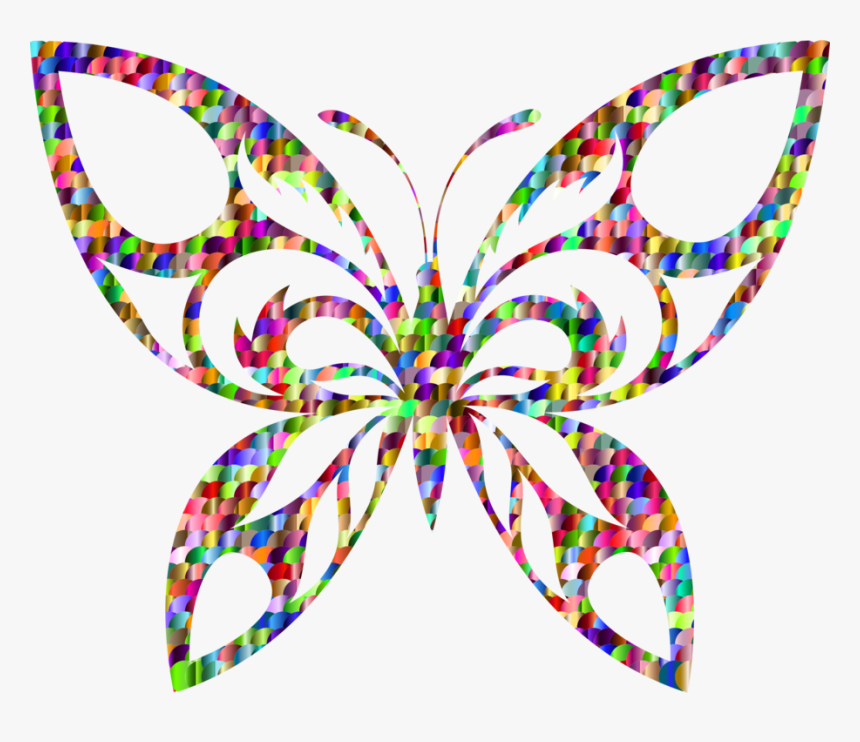 Butterfly,symmetry,wing - Transparent Silhouette Butterfly, HD Png Download, Free Download