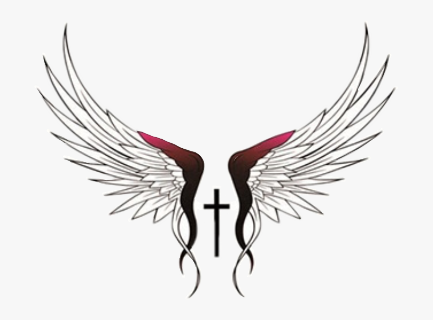 #freetoedit #remixit #tattoo #wings #cross #tribal - Cross Tribal Png Logo, Transparent Png, Free Download