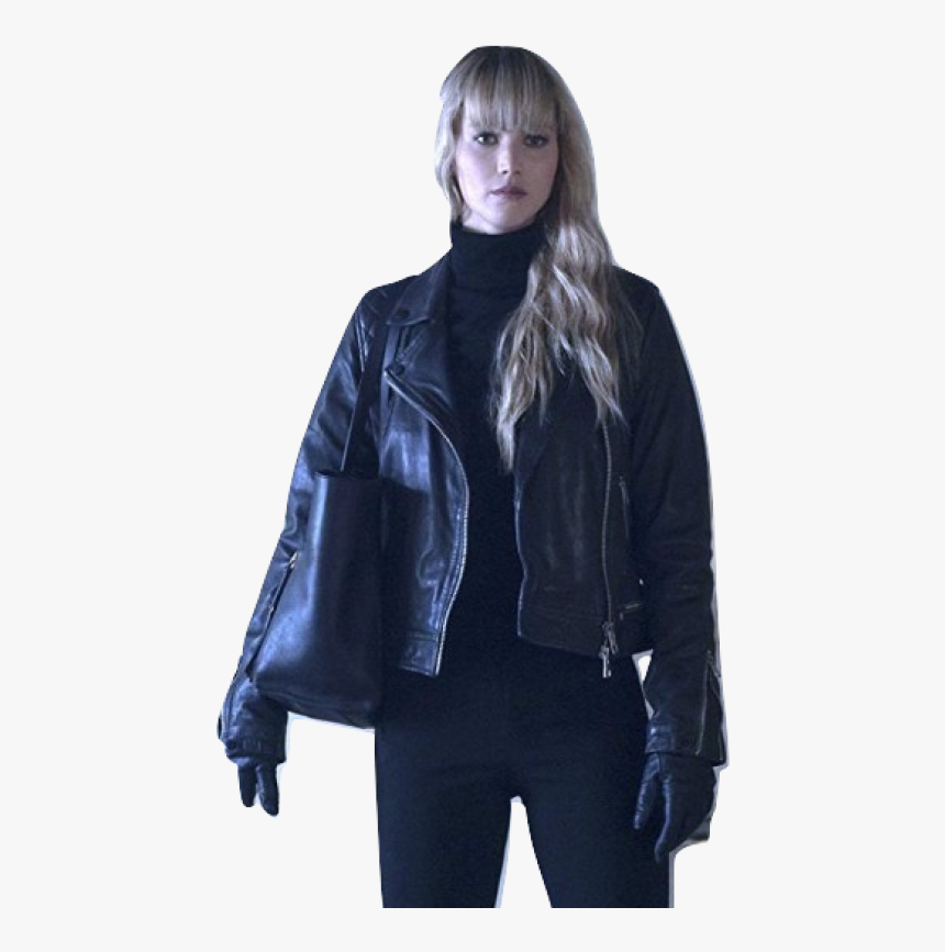 Red Sparrow Jennifer Lawrence Leather Jacket, HD Png Download, Free Download