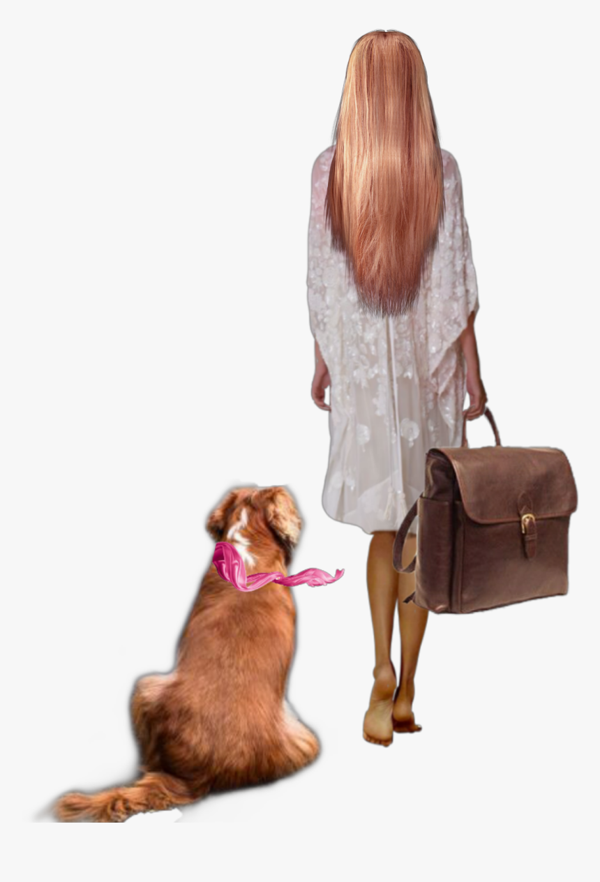 #woman #walking #walkingaway #dog - Free Woman Walking Away, HD Png Download, Free Download