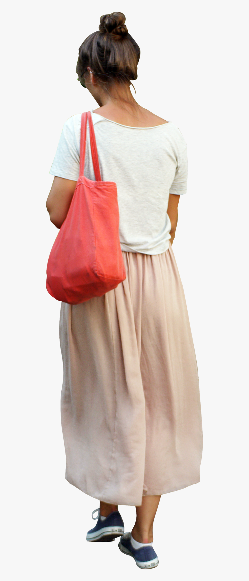 Girl With The Red Bag, HD Png Download, Free Download