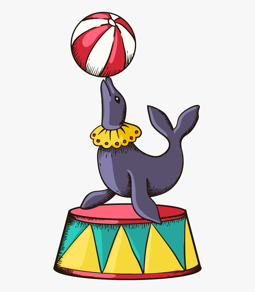 Dolphins Clipart Circus - Transparent Background Circus Clipart, HD Png Download, Free Download