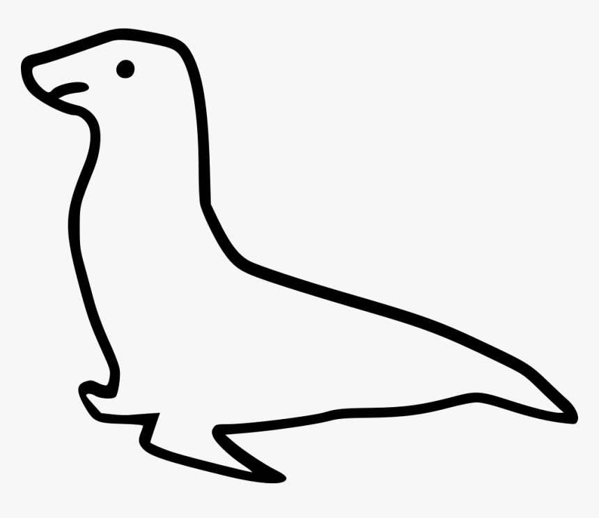 Sea Dog - Line Art, HD Png Download, Free Download