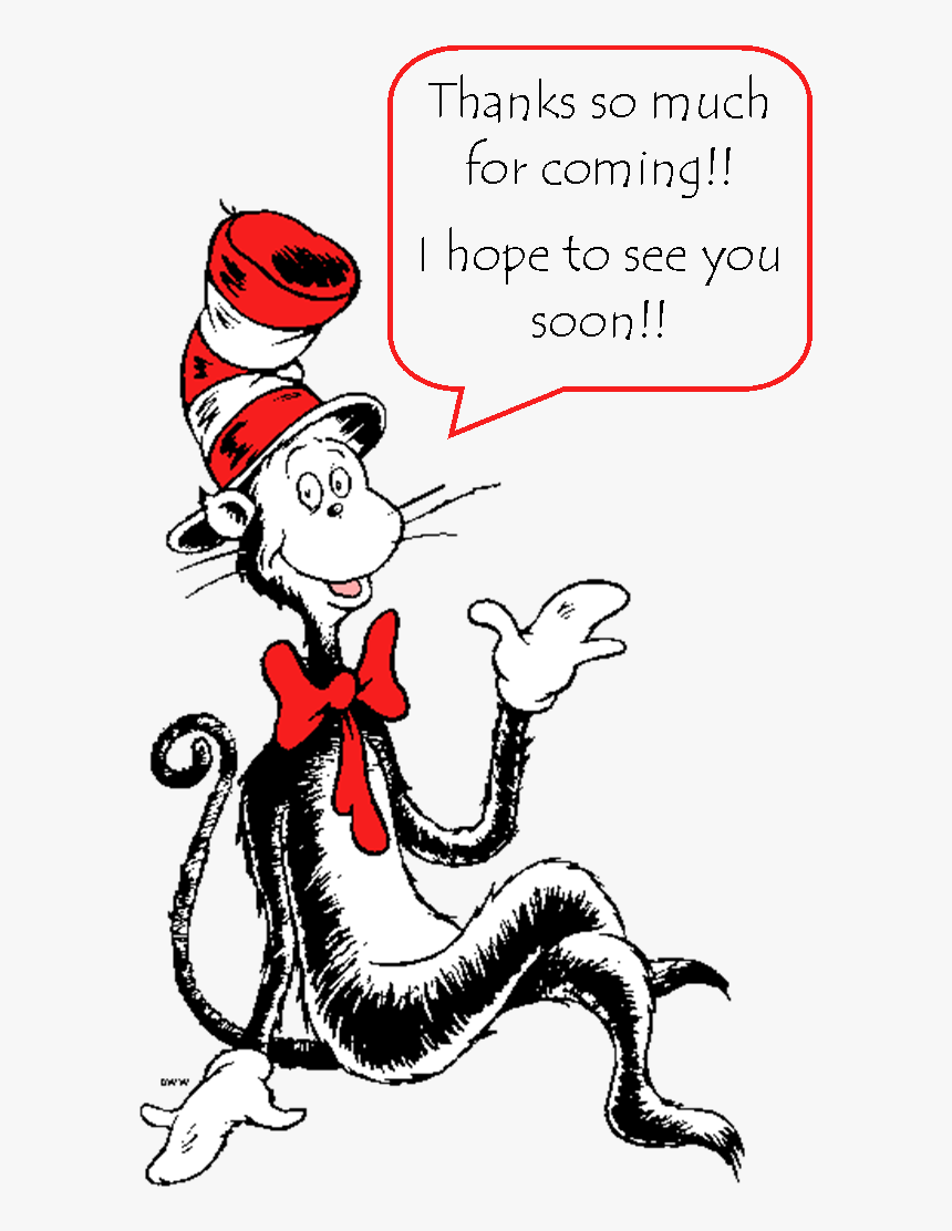 The Cat In The Hat Horton Thing Two Clip Art - Dr Seuss Cat In The Hat Sitting, HD Png Download, Free Download