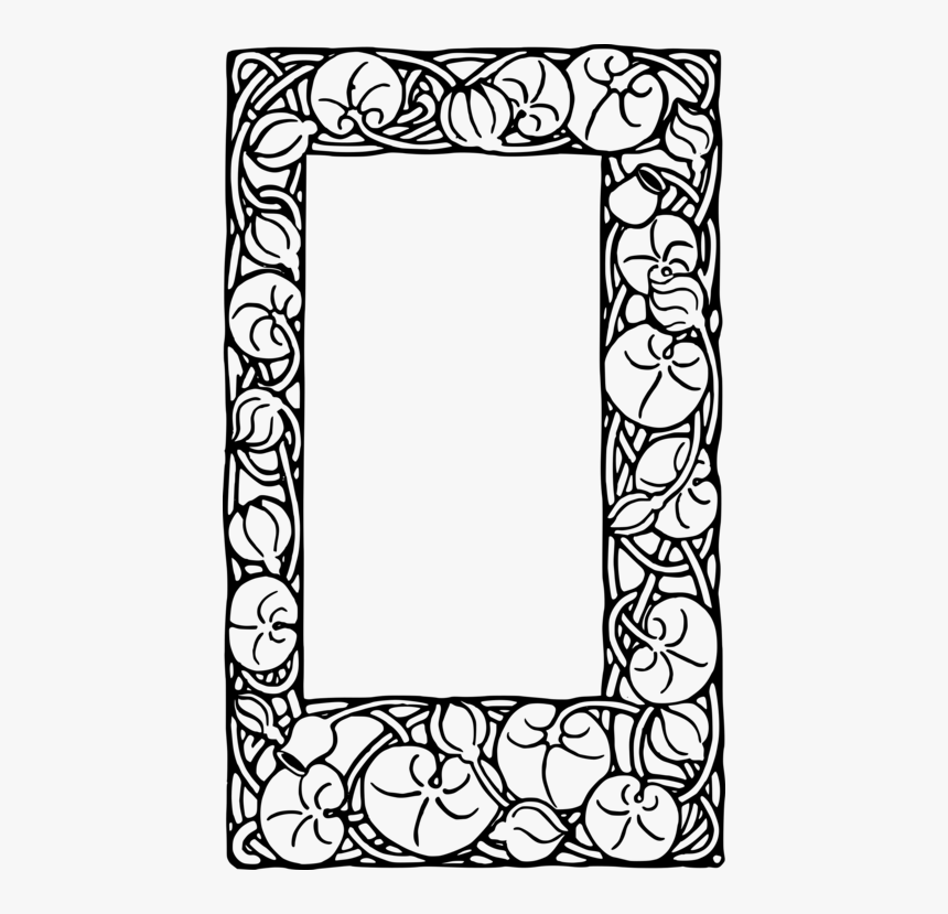 Picture Frame,visual Arts,line Art - Picture Frame, HD Png Download, Free Download