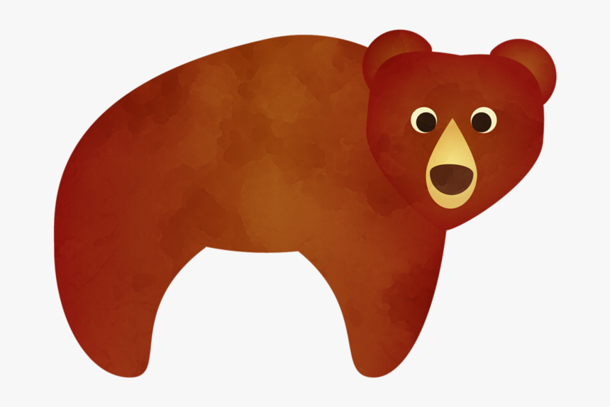 Bear Cute Animal Illustration, Woodland Critters, Forest - Cartoon, HD Png Download, Free Download